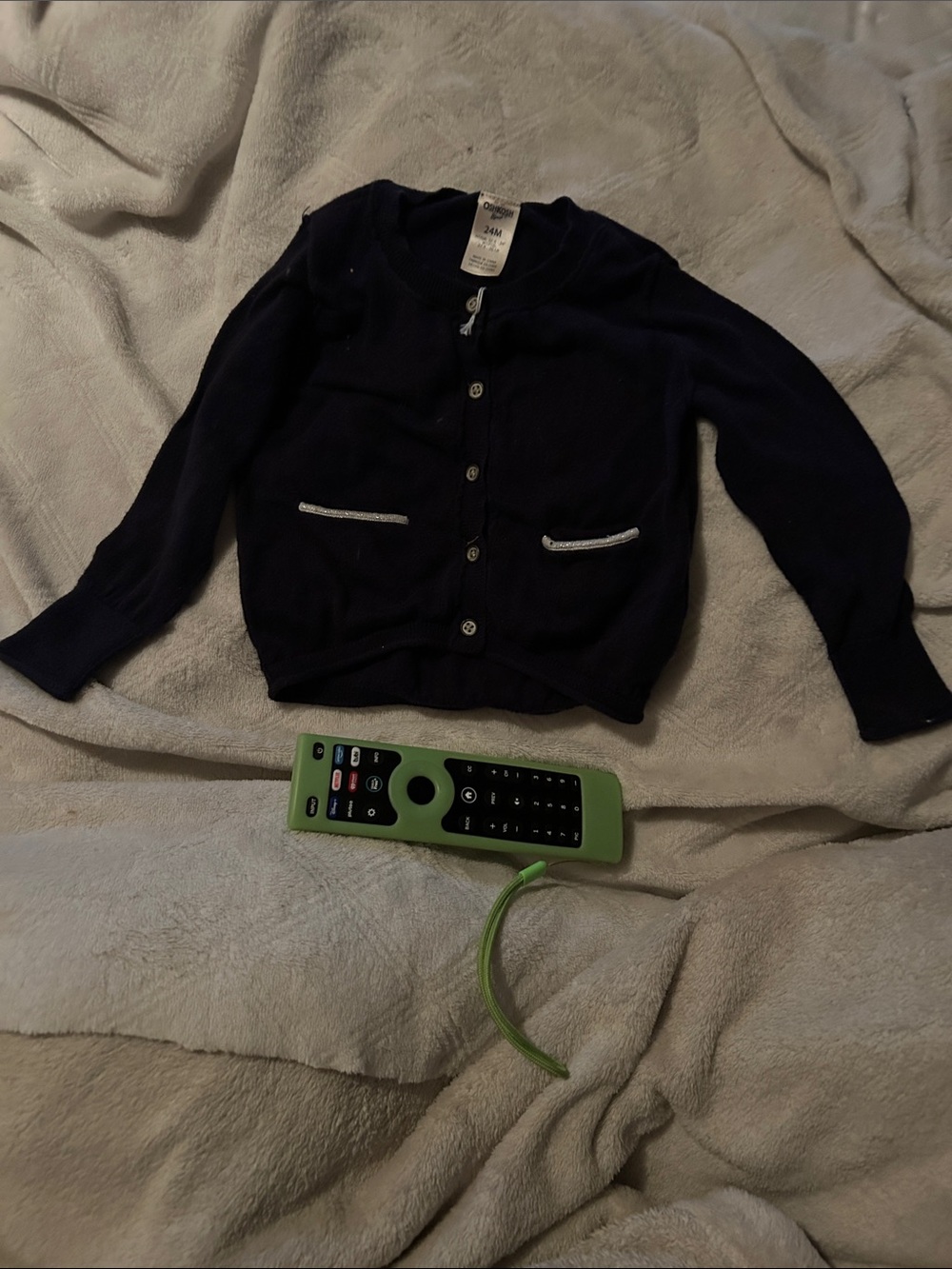 OshKosh B'gosh Navy Cardigan with Contrast Trim